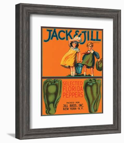 Jack & Jill Brand Selected Florida Peppers-null-Framed Art Print