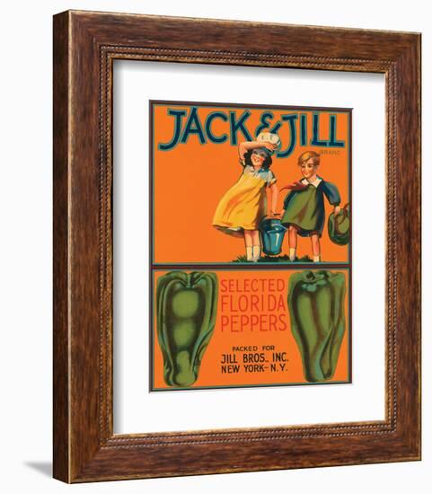 Jack & Jill Brand Selected Florida Peppers-null-Framed Art Print