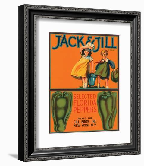 Jack & Jill Brand Selected Florida Peppers-null-Framed Art Print