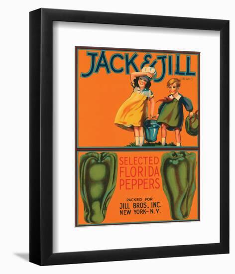 Jack & Jill Brand Selected Florida Peppers-null-Framed Art Print