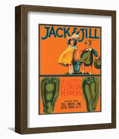 Jack & Jill Brand Selected Florida Peppers-null-Framed Art Print