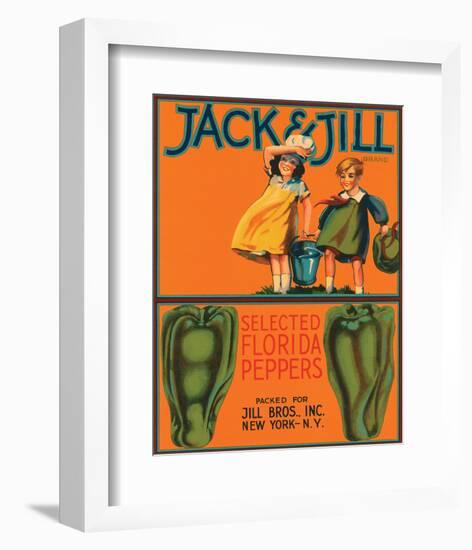 Jack & Jill Brand Selected Florida Peppers-null-Framed Art Print