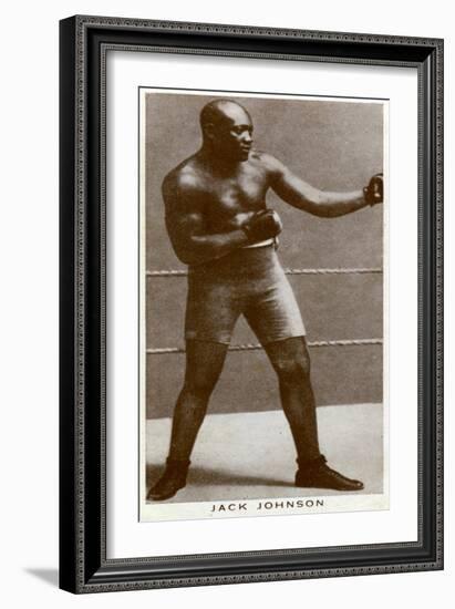 Jack Johnson, American Boxer--Framed Giclee Print