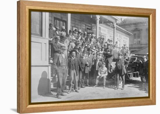 Jack Johnson, Heavyweight Champion and Little in Training Camp-null-Framed Stretched Canvas