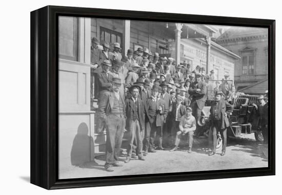 Jack Johnson, Heavyweight Champion and Little in Training Camp-null-Framed Stretched Canvas