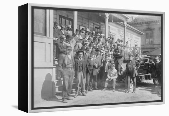 Jack Johnson, Heavyweight Champion and Little in Training Camp-null-Framed Stretched Canvas