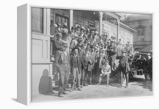 Jack Johnson, Heavyweight Champion and Little in Training Camp-null-Framed Stretched Canvas