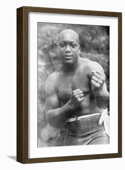 Jack Johnson, Heavyweight Champion of the World-null-Framed Art Print