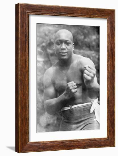 Jack Johnson, Heavyweight Champion of the World-null-Framed Art Print