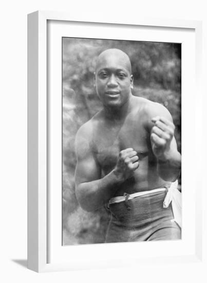 Jack Johnson, Heavyweight Champion of the World-null-Framed Art Print
