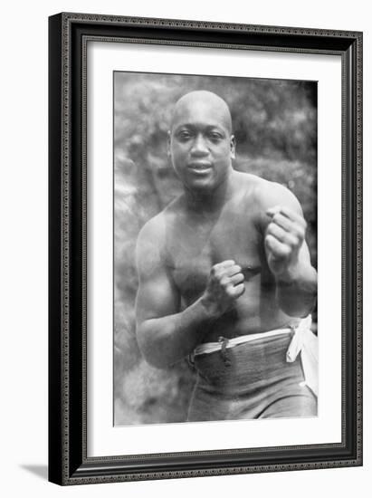 Jack Johnson, Heavyweight Champion of the World-null-Framed Art Print