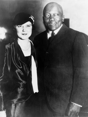 Jack Johnson, One-Time Heavyweight Champion, with His 4th