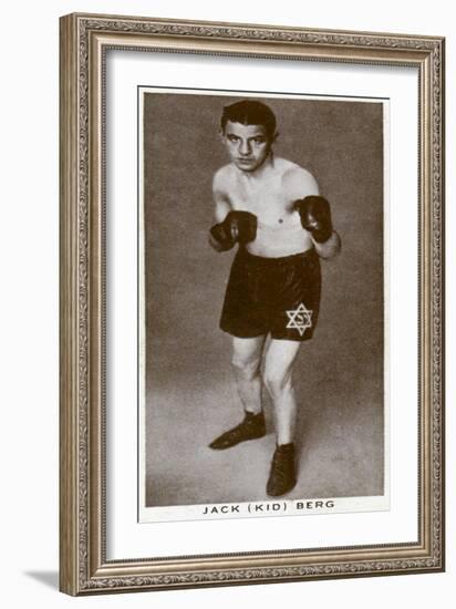 Jack 'Kid' Berg, English Boxer, 1938-null-Framed Giclee Print