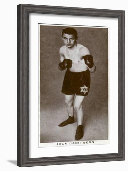 Jack 'Kid' Berg, English Boxer, 1938-null-Framed Giclee Print