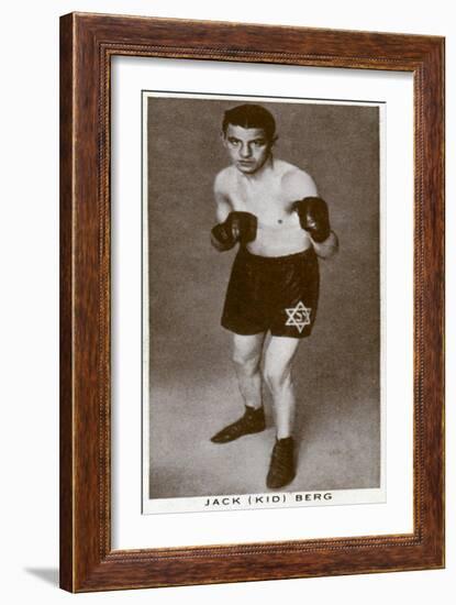 Jack 'Kid' Berg, English Boxer, 1938-null-Framed Giclee Print