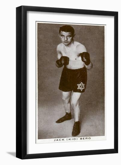 Jack 'Kid' Berg, English Boxer, 1938-null-Framed Giclee Print