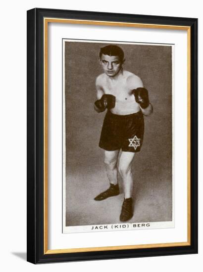 Jack 'Kid' Berg, English Boxer, 1938-null-Framed Giclee Print