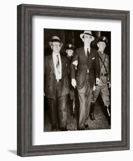 Jack 'Legs' Diamond, temporarily in the hands of the law in Troy, New York, USA, July 1931-Unknown-Framed Photographic Print