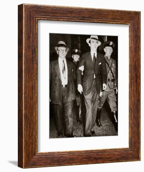 Jack 'Legs' Diamond, temporarily in the hands of the law in Troy, New York, USA, July 1931-Unknown-Framed Photographic Print