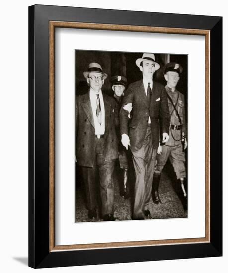 Jack 'Legs' Diamond, temporarily in the hands of the law in Troy, New York, USA, July 1931-Unknown-Framed Photographic Print