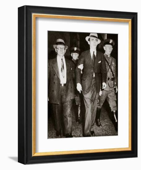Jack 'Legs' Diamond, temporarily in the hands of the law in Troy, New York, USA, July 1931-Unknown-Framed Photographic Print