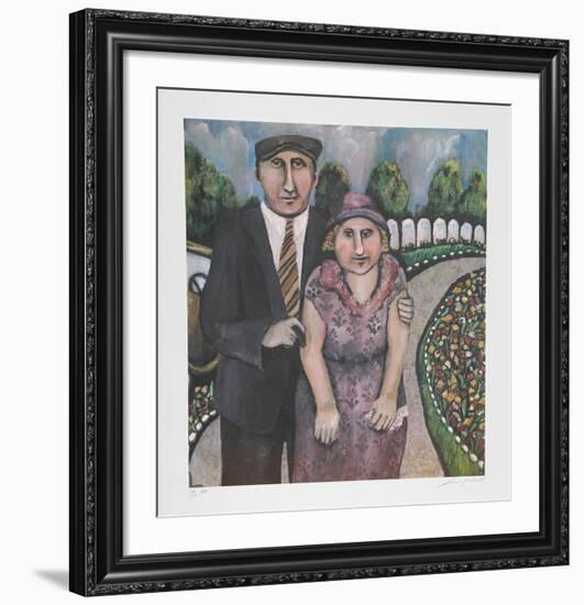 Jack & Mami on the Road-Susan Gardner-Framed Collectable Print