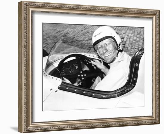 Jack Mcgrath Was the Fastest Qualifier, for the 1955 Indianapolis 500-null-Framed Photo