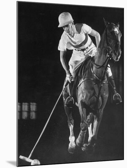 Jack Murphy Playing Polo-Allan Grant-Mounted Premium Photographic Print