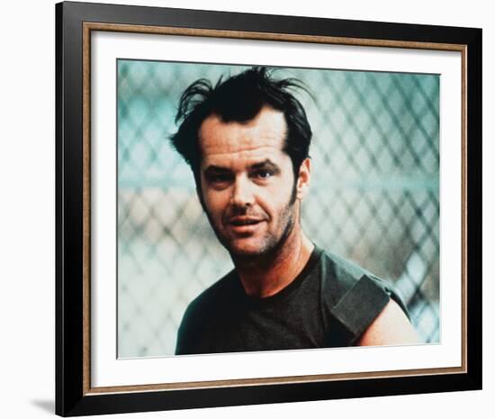 Jack Nicholson, One Flew Over the Cuckoo's Nest (1975)-null-Framed Photo