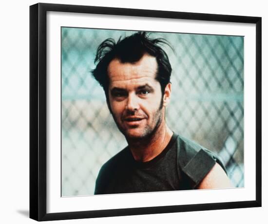 Jack Nicholson, One Flew Over the Cuckoo's Nest (1975)-null-Framed Photo