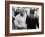 Jack Nicklaus, Lee Trevino, at U.S. Open Championship in Pebble Beach, California, June 18, 1972-null-Framed Photo