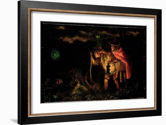 Jack O'Lantern, 1872-Arthur Hughes-Framed Giclee Print
