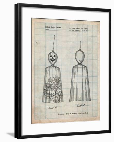 Jack O'Lantern Patent-Cole Borders-Framed Art Print