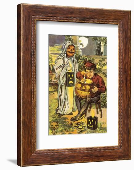 Jack O' Lantern-null-Framed Art Print