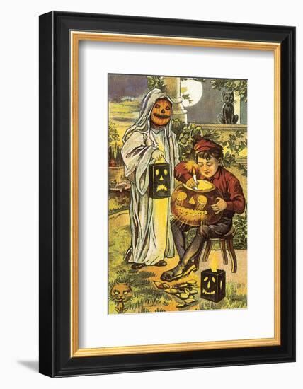 Jack O' Lantern-null-Framed Art Print