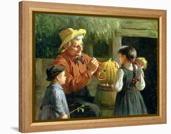 Jack-O-Lantern-Abbott Fuller Graves-Framed Premier Image Canvas