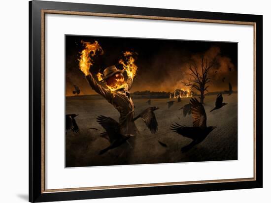 Jack-o\&#039;-Scarecrow-Christophe Kiciak-Framed Premium Photographic Print