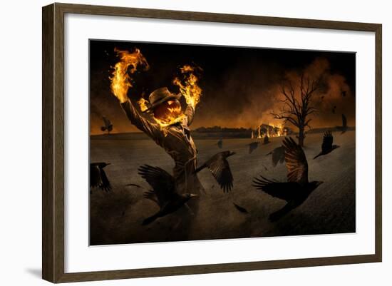 Jack-o\&#039;-Scarecrow-Christophe Kiciak-Framed Premium Photographic Print