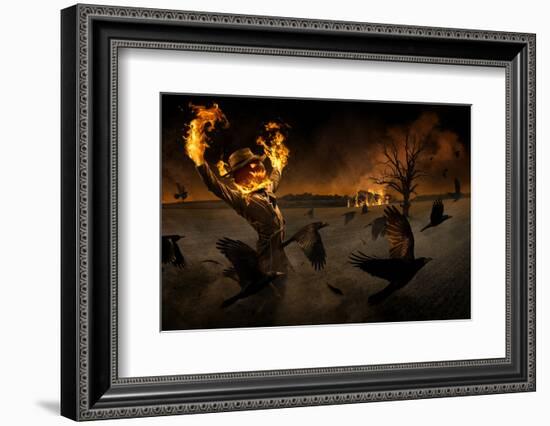 Jack-o\&#039;-Scarecrow-Christophe Kiciak-Framed Photographic Print