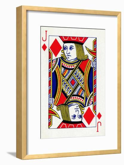 Jack of Diamonds from a deck of Goodall & Son Ltd. playing cards, c1940-Unknown-Framed Giclee Print