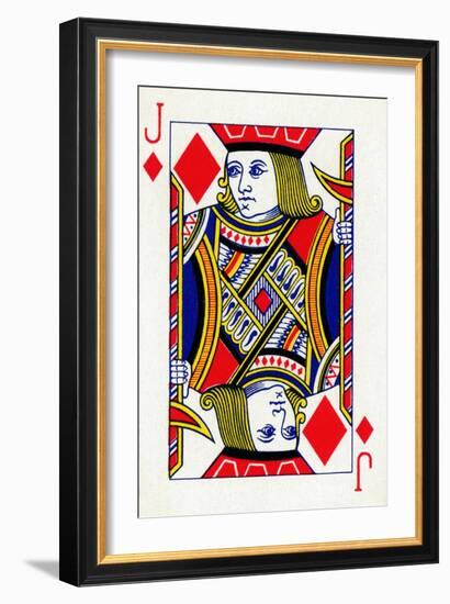 Jack of Diamonds from a deck of Goodall & Son Ltd. playing cards, c1940-Unknown-Framed Giclee Print