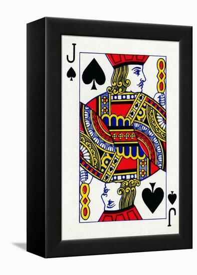 Jack of Spades from a deck of Goodall & Son Ltd. playing cards, c1940-Unknown-Framed Premier Image Canvas