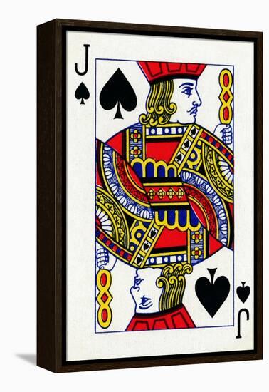Jack of Spades from a deck of Goodall & Son Ltd. playing cards, c1940-Unknown-Framed Premier Image Canvas