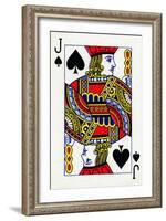 Jack of Spades from a deck of Goodall & Son Ltd. playing cards, c1940-Unknown-Framed Giclee Print