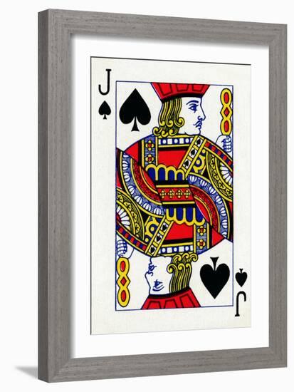 Jack of Spades from a deck of Goodall & Son Ltd. playing cards, c1940-Unknown-Framed Giclee Print