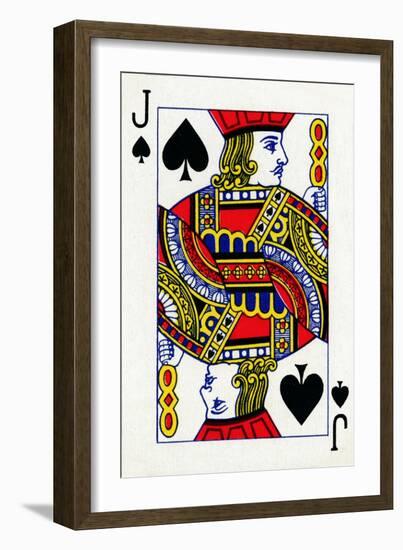 Jack of Spades from a deck of Goodall & Son Ltd. playing cards, c1940-Unknown-Framed Giclee Print