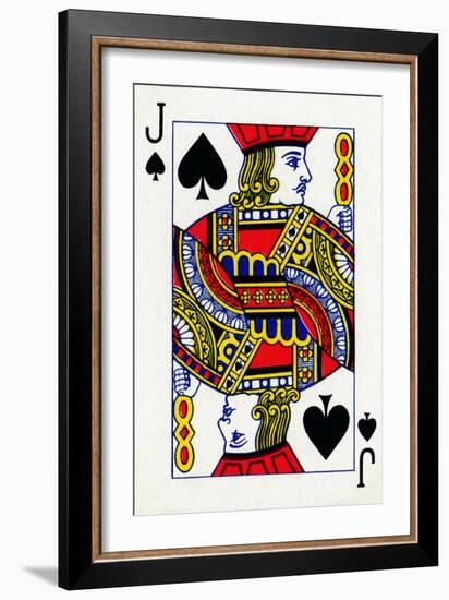 Jack of Spades from a deck of Goodall & Son Ltd. playing cards, c1940-Unknown-Framed Giclee Print