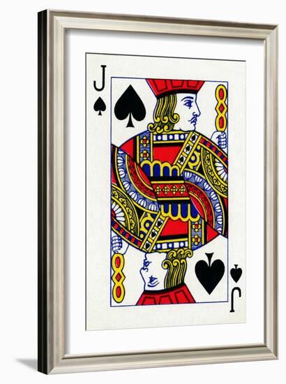 Jack of Spades from a deck of Goodall & Son Ltd. playing cards, c1940-Unknown-Framed Giclee Print