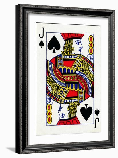 Jack of Spades from a deck of Goodall & Son Ltd. playing cards, c1940-Unknown-Framed Giclee Print