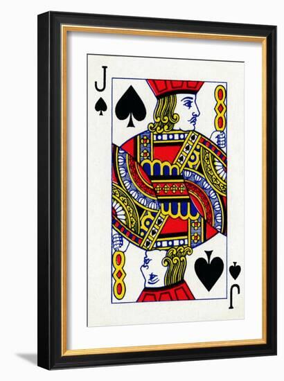 Jack of Spades from a deck of Goodall & Son Ltd. playing cards, c1940-Unknown-Framed Giclee Print